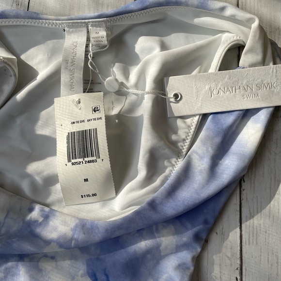 Jonathan Simkhai women’s Bikini Bottom M swimsuit blue tie dye high waisted nwt - Picture 7 of 7